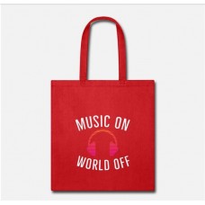 Music Melody Musical Red Tote Bag